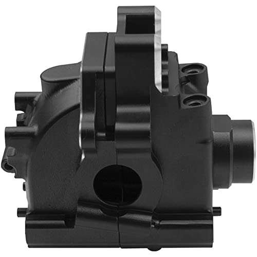 Metal Front/Rear Gearbox Housing Bulkhead Differential Gear Box Cover Case # 9529 Compatible with Traxxas 1/8 Sledge 4WD 95076-4 RC Monster Truck Upgarde Parts (Black) - color: Black