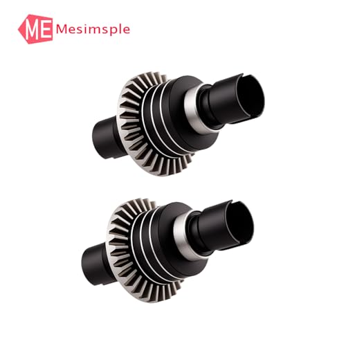 45# Steel Front Rear Differential Diff Input Gear Set for 1/16 H16BM H16207 16208 16209 16210 H16 1/14 14301 14302 14209 14210 H14BM Series Upgrades Part Black - color: Black