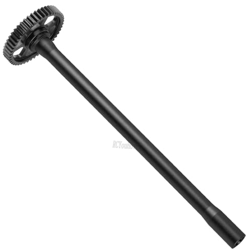 RC 45T Spur Gear Slipper Clutch/Center Slider Driveshaft Upgrades Part for 1/16 Mini Maxx 4WD RTR Brushless Monster Truck (#107154-1),#45 Steel Transmission Gears Spur Gear,Black - color: Black-(upgrades Part)