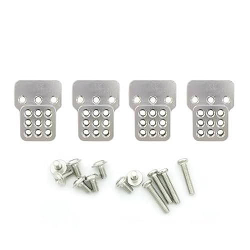 Rc Upgrade Spare For MN D90 D91 For WPL B1 B14 B16 B24 C14 C24 B36 1 Set Metal Adjustable Shock Absorber Bracket Extension RC Car Spare Parts(Silver) - color: Silver