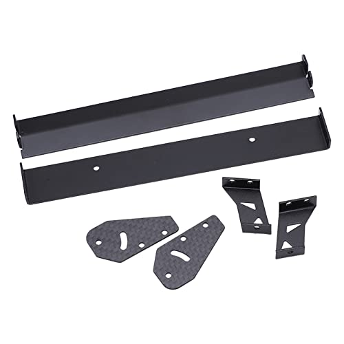 Aluminium Alloy RC Car Rear Wing Tail Spoiler Durable Adjustable Design for 1/10 On Road Racing Drift Car Black 165mm