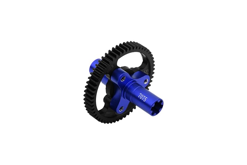GPM Medium Carbon Steel 50T Spur Gear 0.8 Module/32 Pitch for ARRMA 1/8 Vendetta 4X4 3S Blx - Ara4319V3 (Blue) - color: Blue