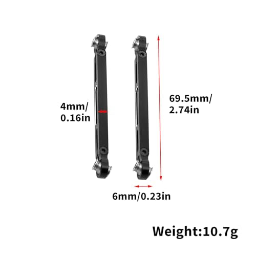 RC Car Aluminum Front Steering Tie Rod for Traxxas Mini Maxx Monster Truck Upgrades