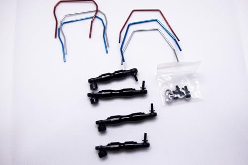 Full SWAY BAR Set (Black) for h 4x4 Slash, Rustler, Stampede, etc...