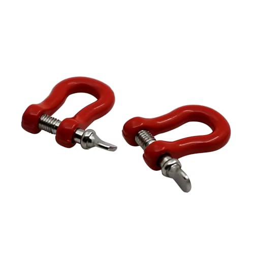 1/10 Scale Metal Tow Hook D-Ring Winch Anchor Shackle Trailer Chain Tools for RC Model Car Axial SCX10 D90 Trx4 Trx6 (rc-01) - color: Rc-01