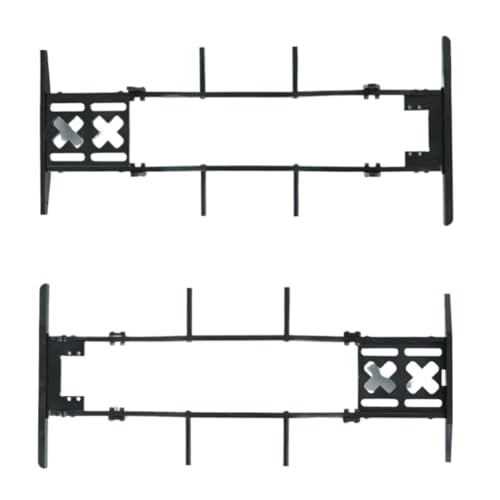 for Axial for SCX10 D90 TF2 B5 1/10 Metal for Chassis Set Rails Frame with Shock Towers for Leaf Springs Mounting Holes RC Crawler Upgrade RC Car Parts