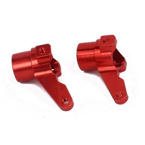 Steering Knuckle Models For Kyosho For Optima 4Wd 1/10 Aluminum 2PCS/set Steering Hub Carrier Blocks RC Model Car For Buggy Off-Road Hopup Parts(Red) - color: Red
