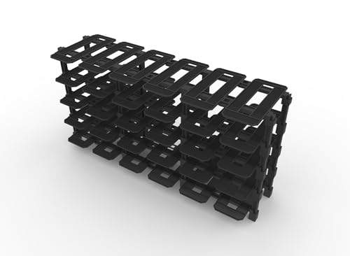 Modular Rack for LEGO Speed Champions (5 high x 6 wide) | Racing Garage Inspired Design - The display system that grows with your collection - size: 5 high x 6 wide