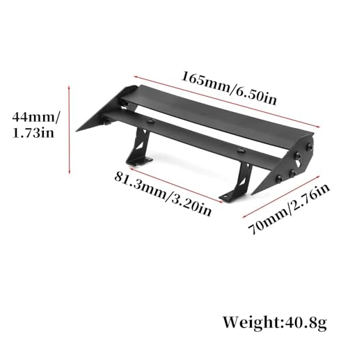 1 Set 1/10 RC Rally Car Tail Wing Rear Spoiler Wing for Tam-iya TT02 TT01 XV01 for HSP 94123 94122 1/10 RC Drift Car Accessories