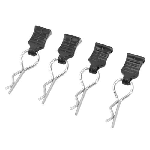 4pcs Premium RC Body Clips with Pull Tabs, R Pin Clips for RC Car - Upgrade and Replacement Parts for 124008 124010