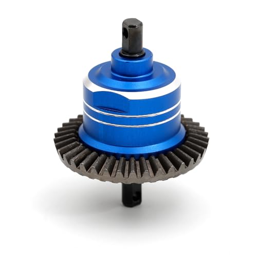 Steel Gear Differential Diff RC Upgraded Parts for TRAXXAS 1/10 Slash 4x4 Stampede 4X4 Rustler 4X4 Hoss 4x4 VXL F-150 RC Car, Blue - color: Blue