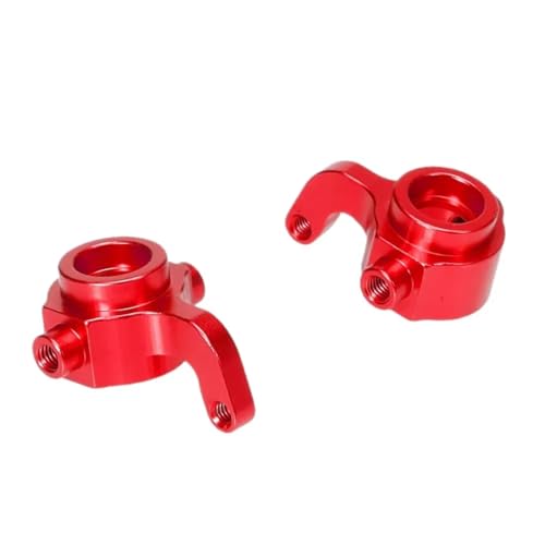 for Himoto E18XBL Spino 1/18 Alloy M603 23603 Left Right Steering Knuckle Arms RC Model for Buggy Car Upgrade Accessories Parts RC Steering Knuckles Cup(Red) - size: Red