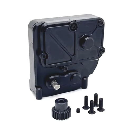 for MJX for Hyper Go H12Y 1/12 Metal Transmission Gear Box Gearbox with Gear Set RC Crawler Car Upgrade Parts Accessories RC Car Repair Kit(Black) - size: Black