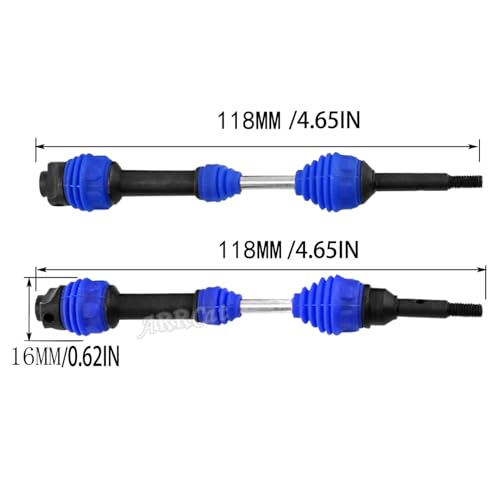 Drive Shaft CVD Axles Upgrades for 1/10 Slash VXL 4x4 Rustler Stampede Hoss VXL 4x4 4WD,4Pcs Front Rear Transmission Driveshaft Parts Hops Up,Navy Blue(Upgrades in 2023) - color: Navy Blue - 4pcs -Front Rear