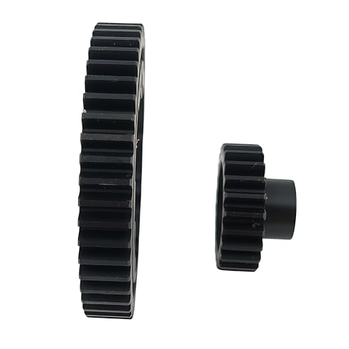 Hardened Steel 1.0 Mod Spur Gear with 23T Pinion for X-Maxx Maxx E-Revo (50T) | 1/5 Scale,1/7 XO-1,1/10 Maxx,E-Revo 2.0 VXL,Heavy Duty,Upgrade Parts,6449 Compatible,High Strength - style: 50T