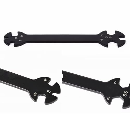 For Turnbuckle Screws With Nuts 1Pcs 6 In 1 Wrench Tool Remote Control Tools 3/4/5/5.5/7/8mm Multifunctional RC Car Toy Parts Models