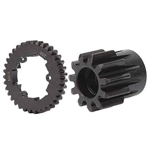1/5 Scale RC Gear Set, Durable Steel High-Performance Spur Pinion Replacement 35T Spur 15T Pinion for Off-Road Racing Hobbyists and 1/5 Truck Models