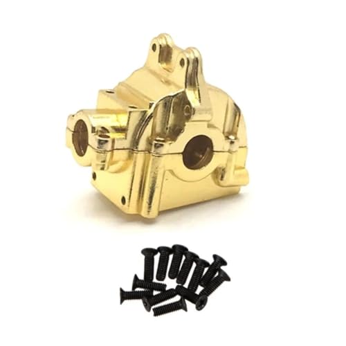 RC Crawlers Components Differential Gearbox Housing Metal for Wltoys 144001 144002 144010 124016 124019 RC Car Upgrades Components(Gold) - color: Gold