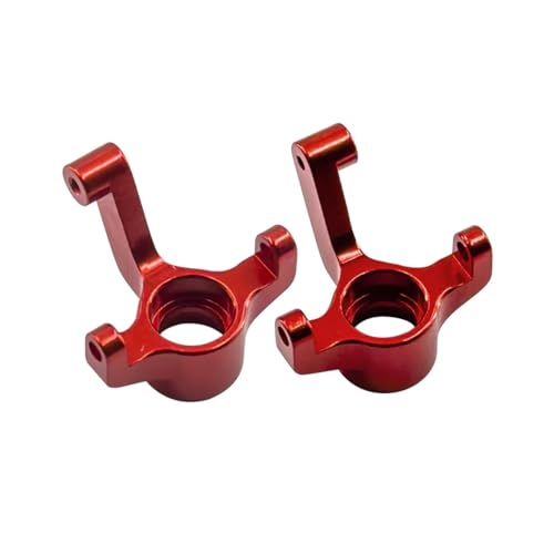 RC Steering Knuckle Block for Losi Micro B 2WD RTR LOS00007 1/24 Metal Aluminum Front Steering Knuckles Spindles Rc for Buggy Car Upgrades Accessories(Red) - size: Red
