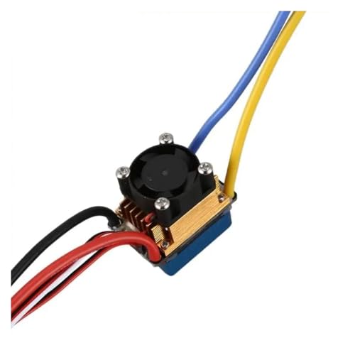for 480A Waterproof Brushed ESC Single Motor with Cooling Fan 2-4S 3 Modes 5V/3A BEC RC Cars Modified Replacement Trailer Trucks RC Parts
