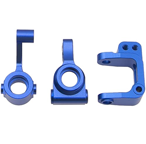 ShareGoo Metal Steering Hub Blocks & C-Hub Carriers Caster Blocks & Rear Stub Axle Carriers Compatible with Horizon ECX 1/10 2WD Ruckus Axe Brutus Circuit AMP MT/DB Crush RC Car Tuck (Dark Blue) - color: Dark Blue