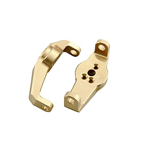 6Pcs Brass Portal Drive Axle Housing Steering Knuckle Caster Block Set for RC Crawler TRX4 TRX6 Upgrade Parts(319g)