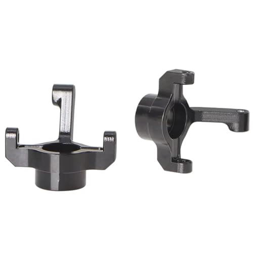 RC Steering Knuckle Block for Losi Micro-B 1/24 CNC Aluminum Front Steering Knuckle RC for Racing Crawler for Buggy Car Upgrades Parts Accessories(Black) - size: Black