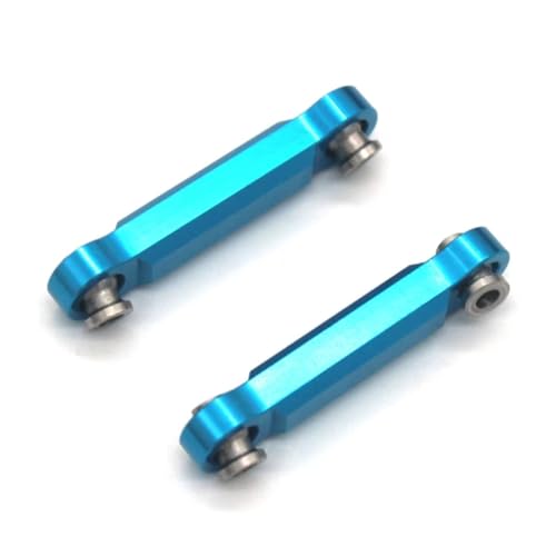 RC Cars Crawler Parts Compatible with MJX 14301 14302 14303 4WD 1/14 Remote Control Car Metal Upgrade Parts Steering Rod Accessories(Blue) - color: Blue