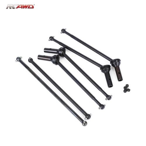 RCAWD Driveshaft Set Front and Rear CVD Drive Shafts Center Driveshafts Dogbones for Arrma Mojave 6S Upgrade Parts
