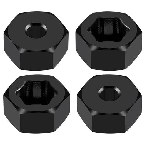 MORLORDY 7mm to 12mm RC Wheel Hex Hubs 4Pcs 6mm Thick Hex Drive Adapters for 1/16 Losi Mini-T 2.0, Mini-B, Mini JRX2, Mini JRXT and All 1/16 RC Car Which Hex is 7MM - color: 6mm