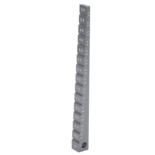 Ride Height Gauge, Aluminum Alloy Chassis Ride Height Gauge 3‑10mm 0.1-0.4in Ride Height Gauge Ruler for 1/10 RC Drift Car (You Color) - color: You Color