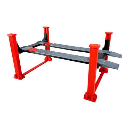 Yiju RC Car Stand RC Car Repair Work Stand RC Manual Lift Table Model Car Repair Station PP Material Suitable for Model Car Enthusiasts Garage Display Auto, Four Post - color: Four Post