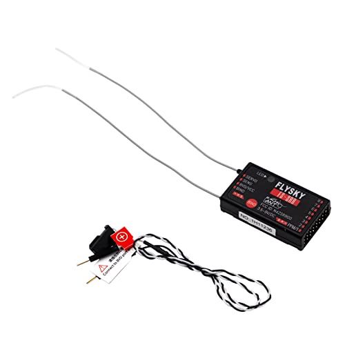 GoolRC Flysky FS-SR8 Receiver, 2.4GHz 8 Channel Remote Control Receiver Compatible with Flysky FS-ST8 RC Transmitter for RC Cars, Boats and Helicopters