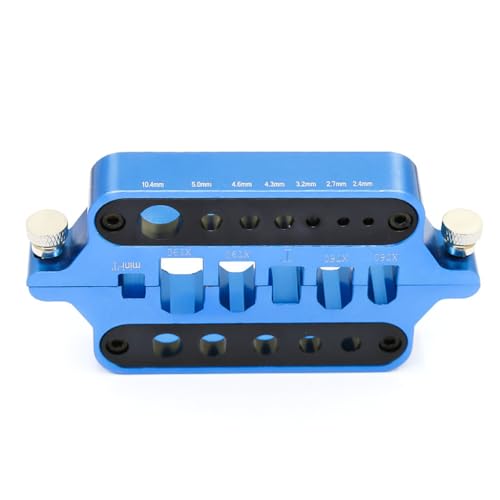 Aluminum Alloy RC Model RC Car Cable Connector Soldering Tool Holder Welding Tool RC Repair Tool Kit for XT60, XT90, T Plug, Mini T Plug (Blue) - color: Blue