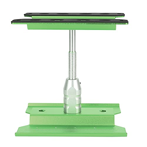 ZJchao Rotation Repair Station Assembly Platform Work Stand for /8/10 Scale RC Model Cars - Height & Aluminum (Green) - color: Green