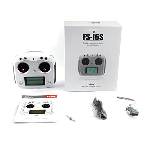 HTLNUZD Flysky FS-i6S Transmitter 2.4G AFHDS 2A RC Touchscreen 10CH Radio Controller with FS-iA6B 6CH Receiver, for RC Quadcopter Multirotor Drone (FS i6x)