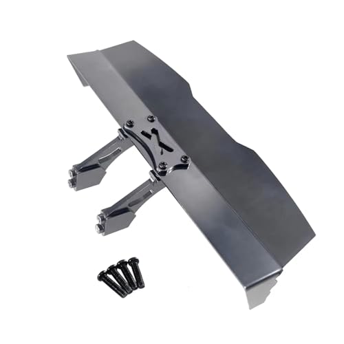 RC Accessories Compatible with MJX for Hyper Go 16207 H16 RC Car Upgrade Modification Parts Metal Tail Wing Rear Spoiler Wing(Gray) - color: Gray