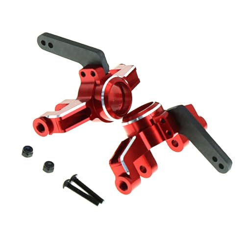 Palumma Front Steering Knuckles Block for Arrma 1/10 Kraton Outcast 1/8 Mojave RC, Caster Blocks Comaptible with Arrma 1/10 Kraton Outcast 1/8 Mojave RC, Upgrades Part Red
