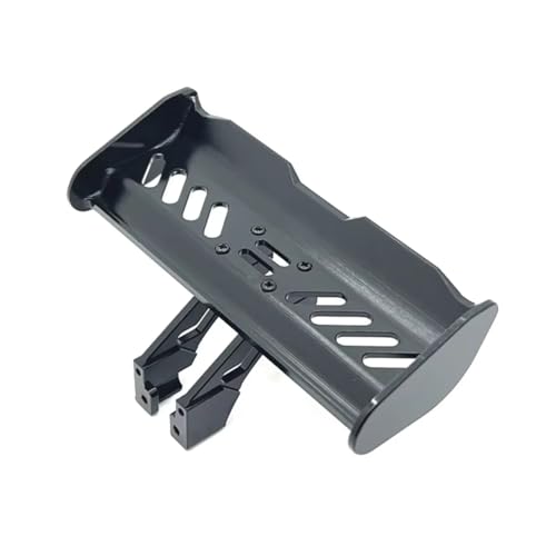 RC Frame Parts For WpL 1/14 1/12 CNC Adjustable Alloy Spoiler Mount Wing Bracket Set Rc Car Parts Accessories Upgrades Replacement And Repair(Black) - color: Black