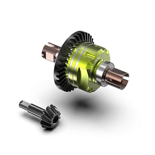 AMORIL Upgraded Aluminum Differential with 34T CNC Gear & S2 and 11T CNC Input Gear for Mini 1/10 Remote Control Truck RZ001G-A,Part Number R11140