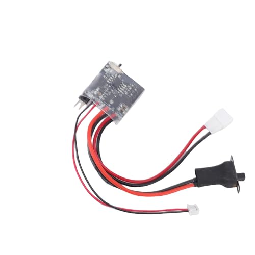 Mini RC Brushed ESC 30A, Wireless Motor Speed Controller with Brake for 2S Lipo Ni - MH Battery, Compatible with N20 N130 N180 Motors, Fit 1/18 1/24 1/32 Scale RC Cars