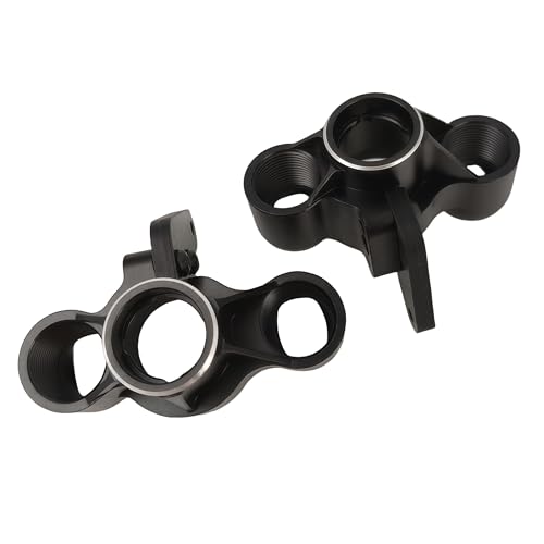 Steering Knuckles & Caster Blocks for ARRMA Kraton Outcast Notorious 6S (Black) | Aluminum,Front,Pivot Balls,1/8 Scale,BLX,AR330505 ARAC9366,CNC Machined,High Strength,Precision Fit - color: Black
