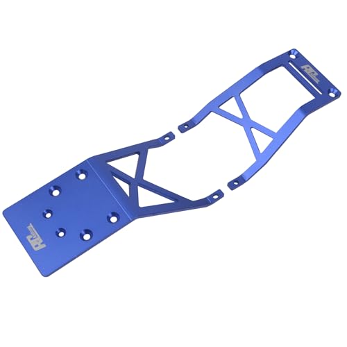 Aluminum Front/Rear Skid Plate for Traxxas 2WD Stampede Skully VXL Brushless Monster Truck (Blue) - color: Blue