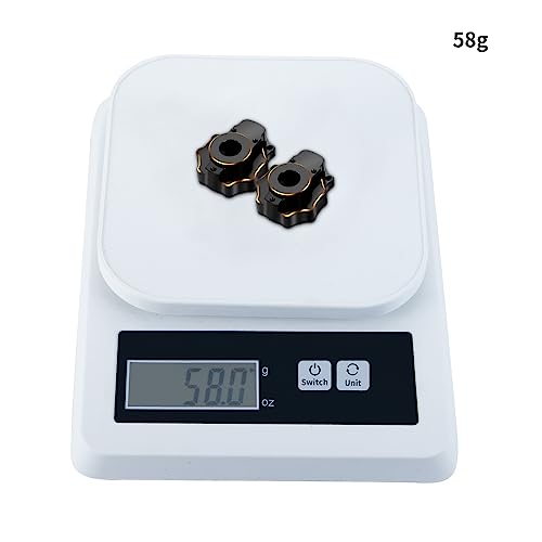 2Pcs Brass TRX4 Rear Portal Drive Axle Mount C Hub Carrier Cover Steering Knuckle Portal Cover Counterweight Compatible with Tra-xxas TRX4 TRX6 1/10 RC Crawler Car Upgrade Parts