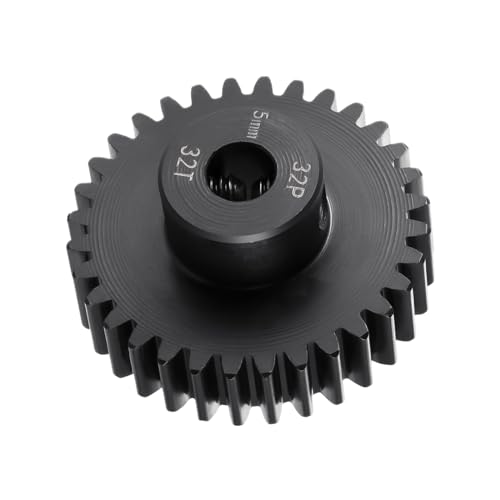 Steel 32P 5mm Pinion Gear 32T Motor Gears for 1/10 1/8 RC Car Parts - size: 32T