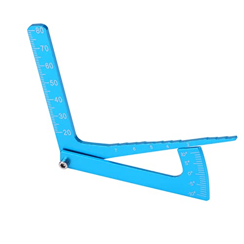 Blue RC Adjustable Ruler, Camber Gauge Tool for Measuring and Adjusting RC Car Wheel Rim Height