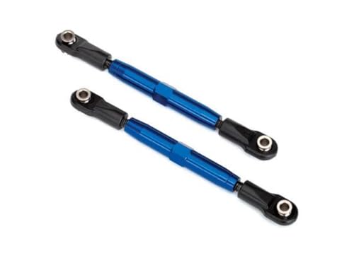 Traxxas 3644X - Left & Right Camber Link Turnbuckle, Aluminum, Blue, 73mm