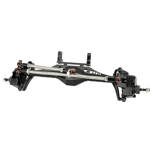 1/10 Metal Alloy Front Axle Servo Mount Holder Servo Fixed Bracket for AXI03004 Capra 1.9 RC Car Alloy Upgrade Parts (Black) - color: Black