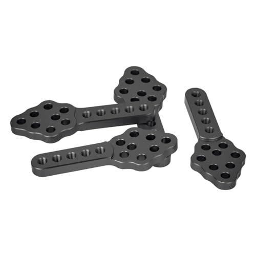 CNC Aluminum Shock Mount 4pcs Adjustable for SCX10 1/10 RC Crawler | Metal shock mount stand with adjustable height and angle.For Axial SCX10 90046 D90 D110.Upgrade for RC suspension tuning.