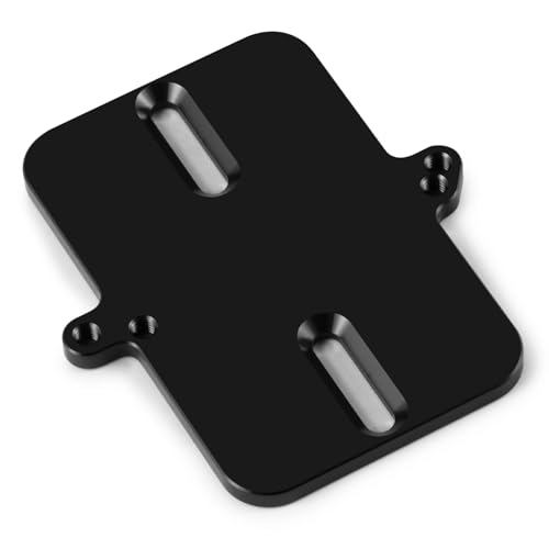 Electronic Mount Plate ESC Receiver Tray for Tra-xxas Mini Maxx | 4WD RTR Brushless Monster Truck 1/16 RC Car Upgrades Aluminum Black - color: Black